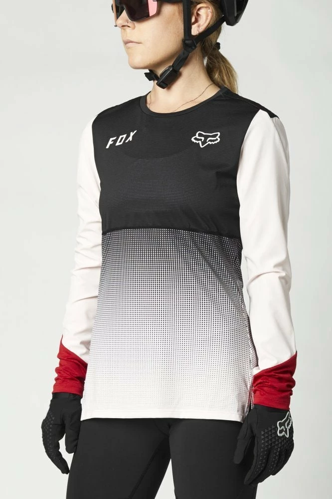 Fox Langärmliges Jersey Flexair Women Black/pink 4 Fox Langärmliges Jersey Flexair Women Black/pink – Bild 2