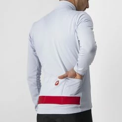 Castelli Puro 3 Jersey FZ Silver Gray/Red Reflex -Fiveten Verkäufe 03 4518511 870