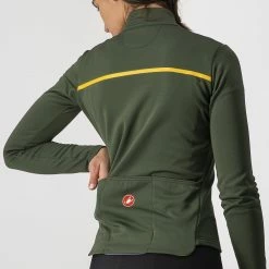 Castelli Sinergia 2 Jersey FZ Military Green/Saffron -Fiveten Verkäufe 03 4521531 075