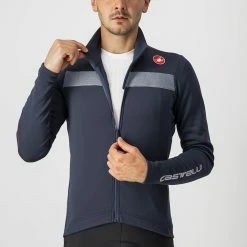 Castelli Puro 3 Jersey FZ Savile Blue/Silver Reflex