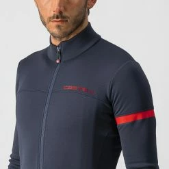 Castelli Fondo 2 Jersey FZ Savile Blue/Red Reflex