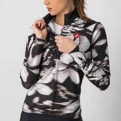 Castelli Unlimited Thermal Damen Jersey Black/White