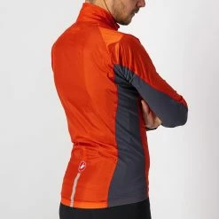 Castelli Squadra Stretch Jacket Fiery Red/Dark Gray -Fiveten Verkäufe 05 4521511 656