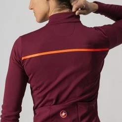 Castelli Sinergia 2 Jersey FZ Bordeaux/Brilliant Pink