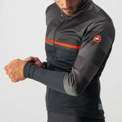 Castelli Finestre Jacket Light Black/Dark Gray-Red -Fiveten Verkäufe 06 4521505 085