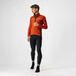Castelli Squadra Stretch Jacket Fiery Red/Dark Gray -Fiveten Verkäufe 08 4521511 656