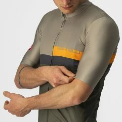 Castelli A Blocco Jersey Bark Green/Pop Orange-Dark Gra -Fiveten Verkäufe 1472429d1d0192473c27e54dc87facc0bd9a83698ffc461d69c16d215aa7da1c