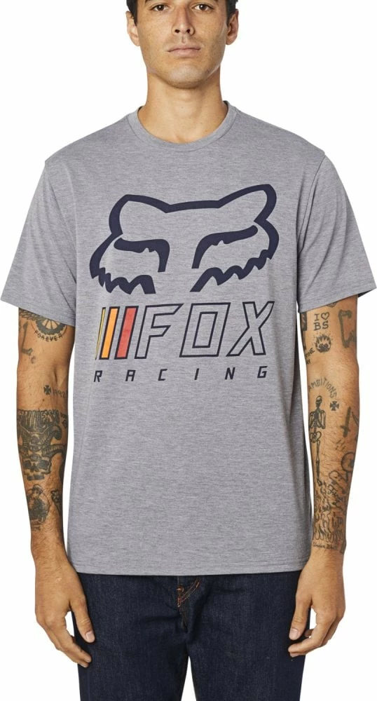 Fox Overhaul SS Tech Tee Heather Graphite 4 Fox Overhaul SS Tech Tee Heather Graphite – Bild 2