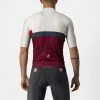 Castelli A Blocco Jersey Ivory/Red-Blue-Bordeaux