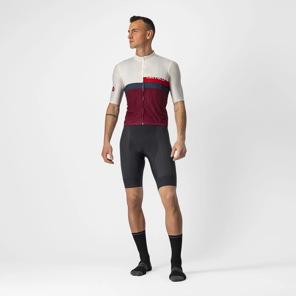 Castelli A Blocco Jersey Ivory/Red-Blue-Bordeaux 7 Castelli A Blocco Jersey Ivory/Red-Blue-Bordeaux – Bild 5