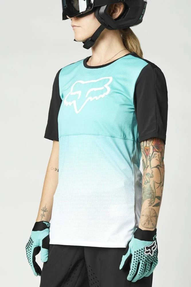 Fox Jersey Flexair Women Teal 4 Fox Jersey Flexair Women Teal – Bild 2