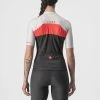 Castelli Aero Pro Damen Jersey Light Black/Brilliant Pink