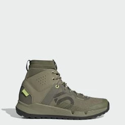 FIVETEN 5.10 TRAILCROSS MID PRO Orbgrn/Cblack/Pullim -Fiveten Verkäufe gy5121 2 footwear photography side lateral view grey