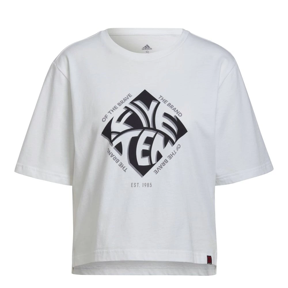 FIVETEN Cropped Graphic T-Shirt White 3 FIVETEN Cropped Graphic T-Shirt White