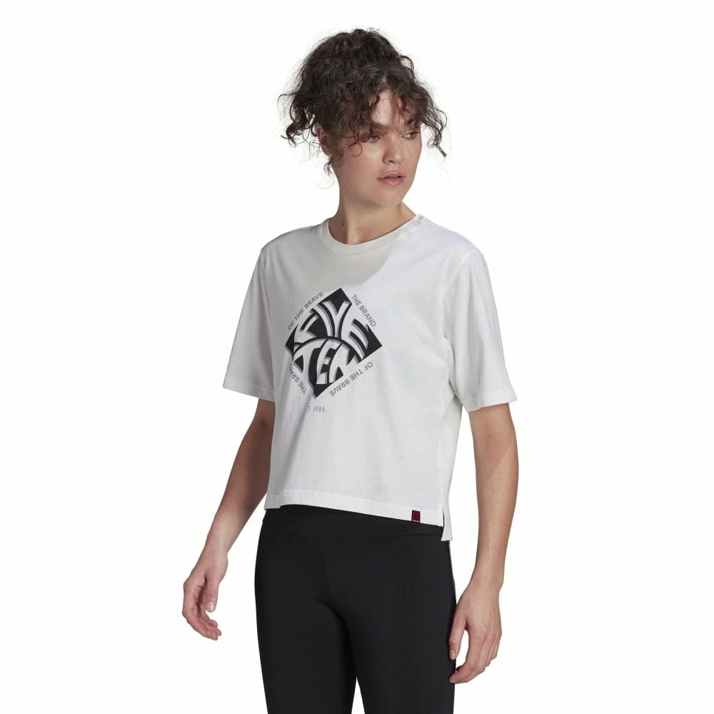 FIVETEN Cropped Graphic T-Shirt White 17 FIVETEN Cropped Graphic T-Shirt White – Bild 15