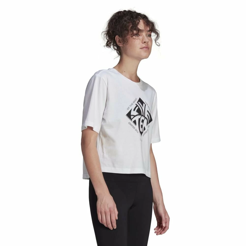 FIVETEN Cropped Graphic T-Shirt White 4 FIVETEN Cropped Graphic T-Shirt White – Bild 2