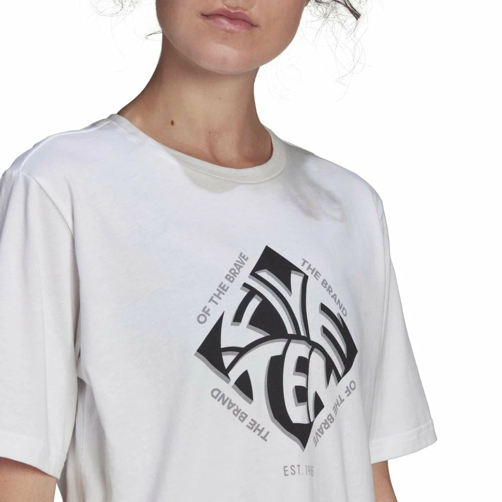 FIVETEN Cropped Graphic T-Shirt White 7 FIVETEN Cropped Graphic T-Shirt White – Bild 5