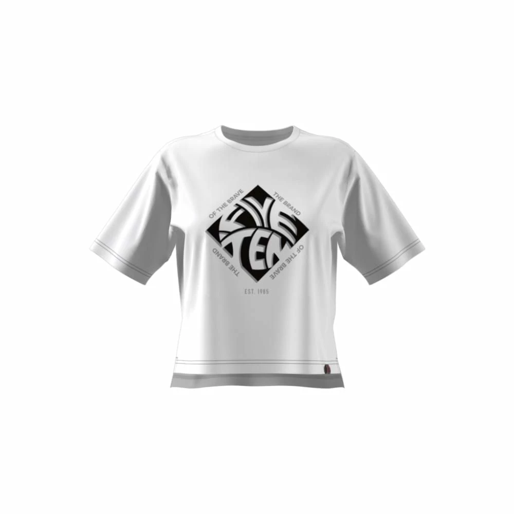 FIVETEN Cropped Graphic T-Shirt White 15 FIVETEN Cropped Graphic T-Shirt White – Bild 13