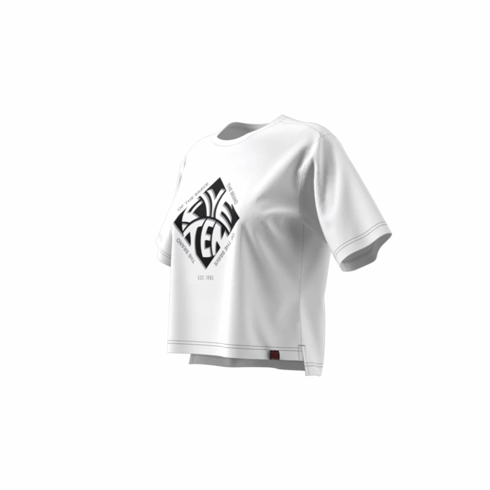FIVETEN Cropped Graphic T-Shirt White 8 FIVETEN Cropped Graphic T-Shirt White – Bild 6
