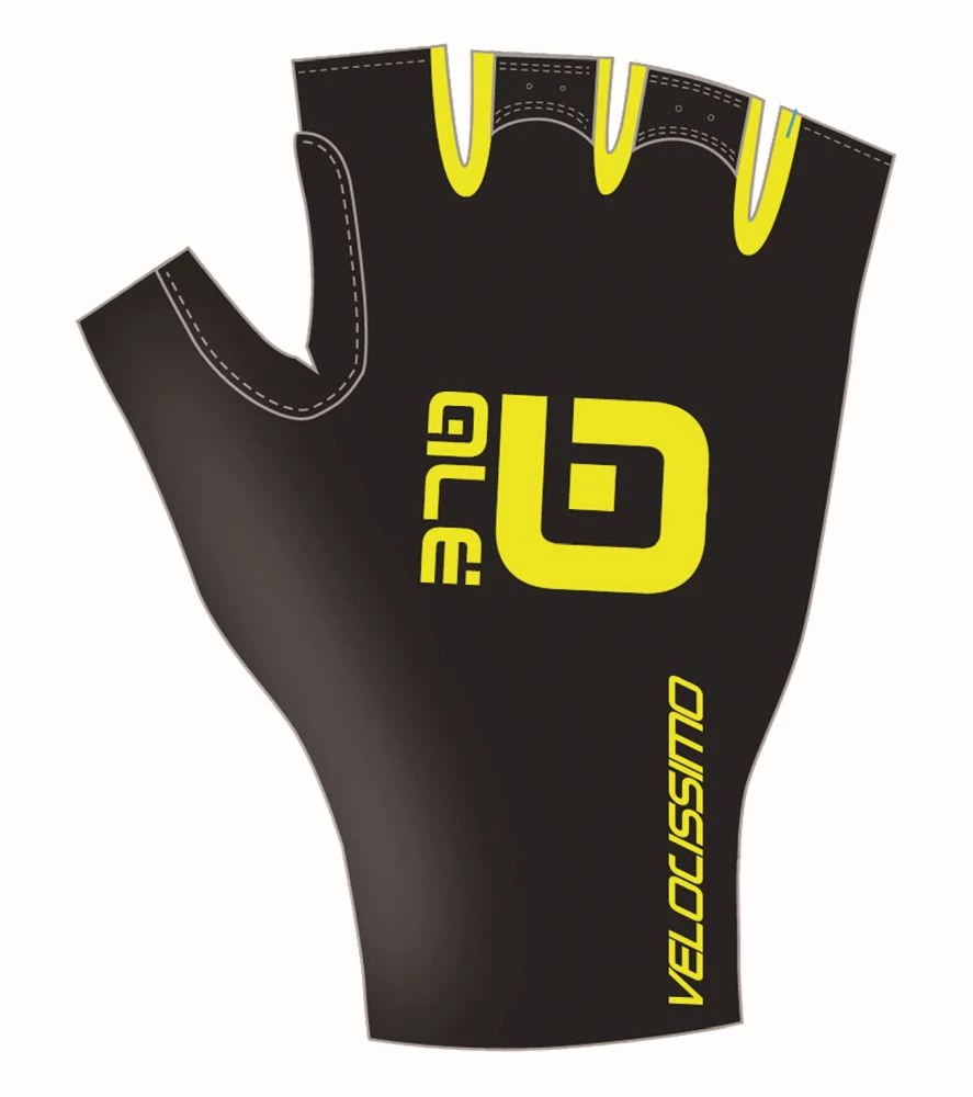 ALE Alé Velocissimo Crono Gloves Blk-Fluo Yellow 3 ALE Alé Velocissimo Crono Gloves Blk-Fluo Yellow – Bild 2