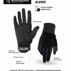 LOOSE RIDERS Winterhandschuhe Black Label Black